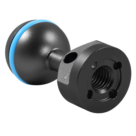 Kondor Blue Ball Head to 3/8 Inch Accessory Mount for Magic Arms Raven Black