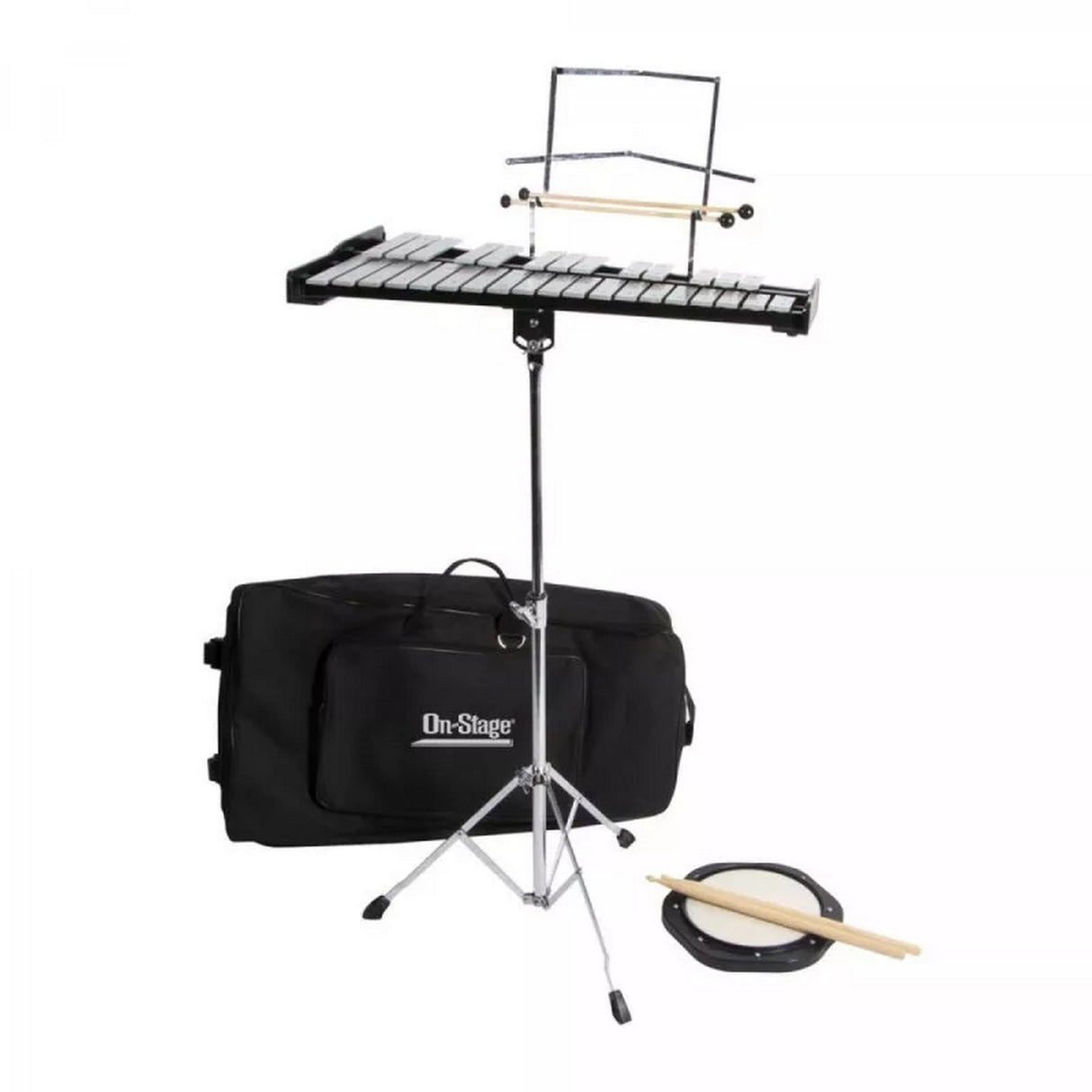 On-Stage 32 2.5 Octave Bell Kit with Tripod and Music Stand