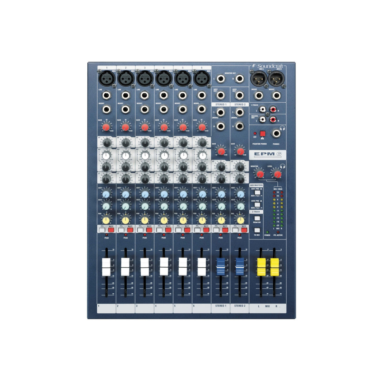 Soundcraft EPM6 6 Channel High Performance Audio Mixer