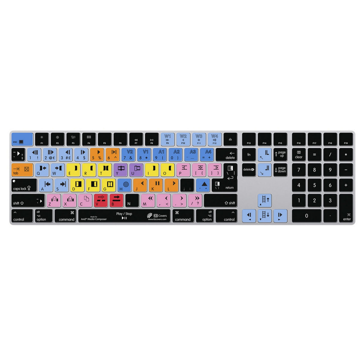 KB Covers Media Composer Keyboard Cover for Apple Magic Keyboard with Numpad