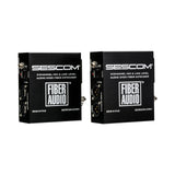 Sescom SES-X-FA2 Portable Battery Operated 2-Channel Mic and Line Level Audio Over Single Fiber Extender Kit