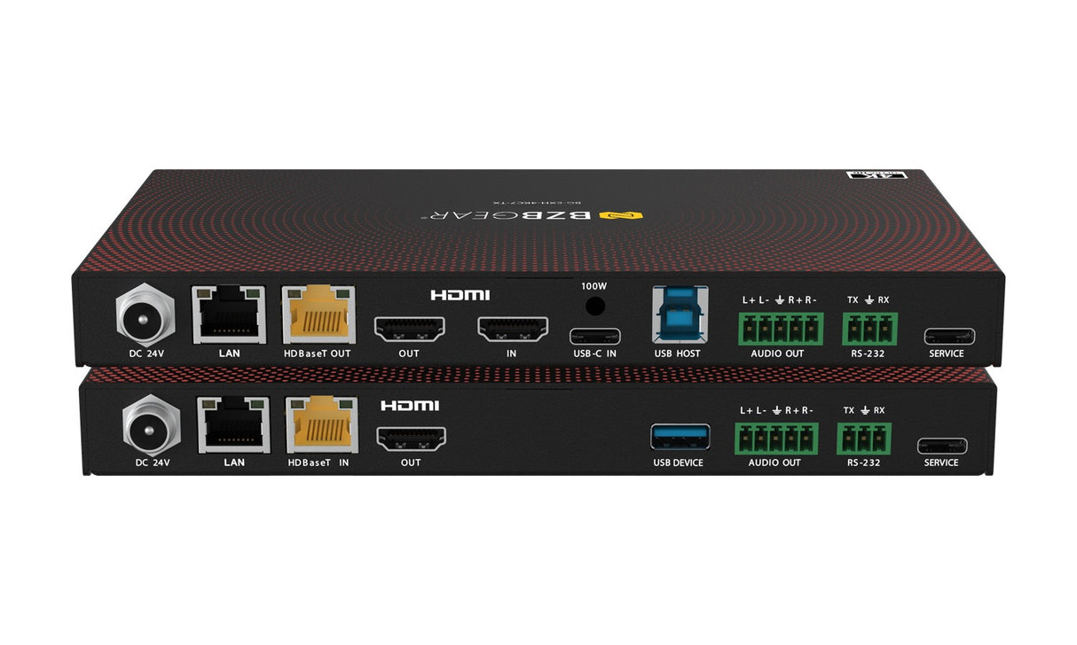 BZBGEAR BG-EXH-4KC7 4K HDMI USB-C KVM HDBaseT 3.0 Extender Switcher