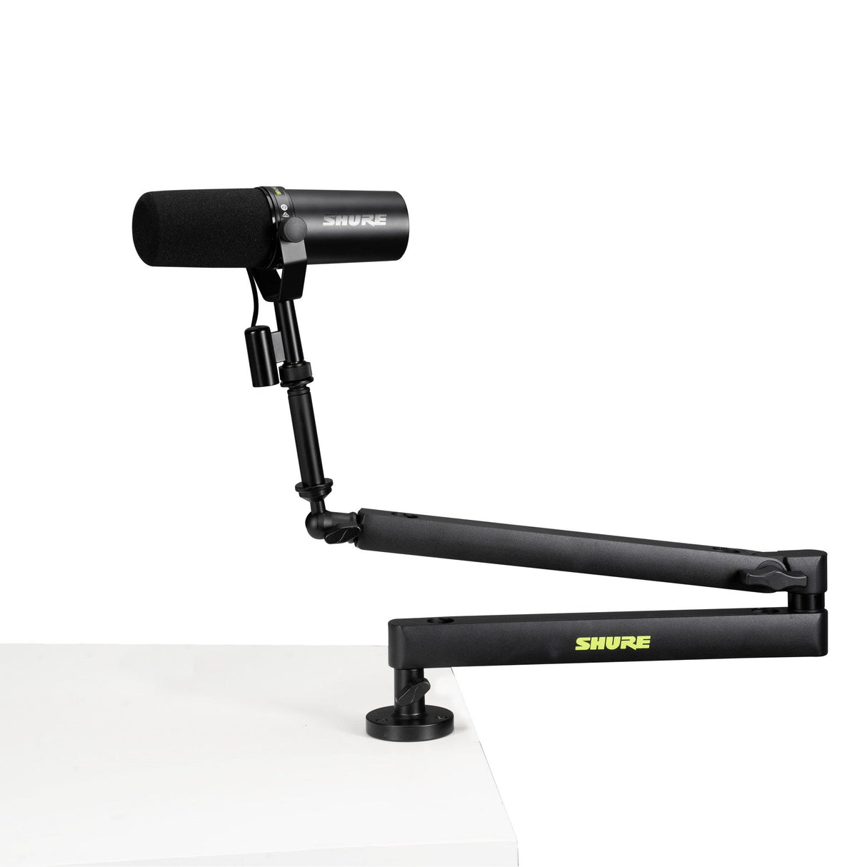 Shure Broadcast Desk Series Low-Profile Articulating Boom Arm Microphone Stand