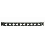 Lowell N10P-ID-1 Neutrik Panel with PocketID 1U 10 Slots