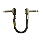 Mogami Gold Instrument PRR Pedal Cable Double R/A with Pancake Plugs 6 Inches