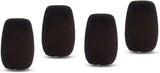 Shure ACVG4WS-B Foam Windscreen for Centraverse Gooseneck Condenser Microphones, Black 4-Pack