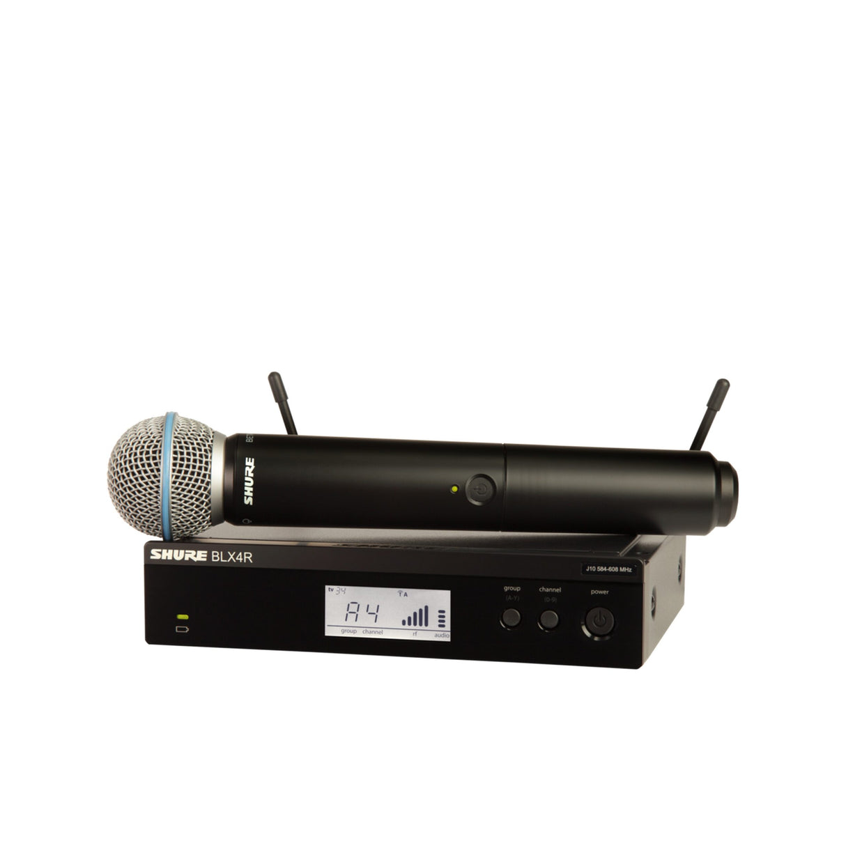 Shure BLX24R/B58 Wireless Vocal Rackmount System - H10: 542-572 MHz