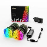 Twinkly String 600L 4.3mm Diffuse Flat RGB Lens Light Black Wire