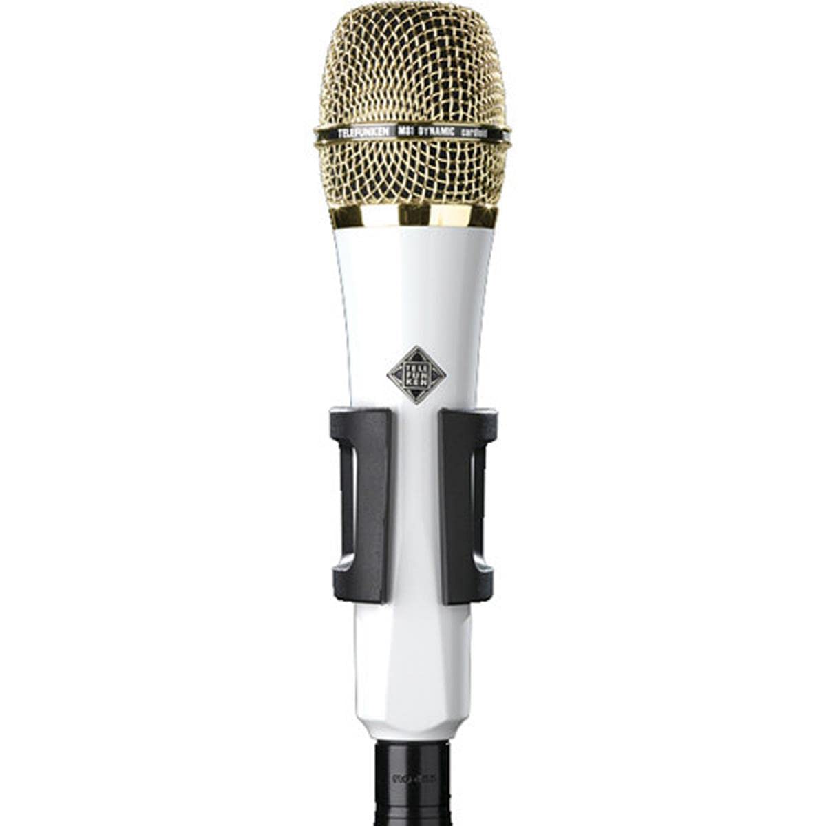 Telefunken M81 Supercardioid Handheld Dynamic Microphone, White with Gold Grille