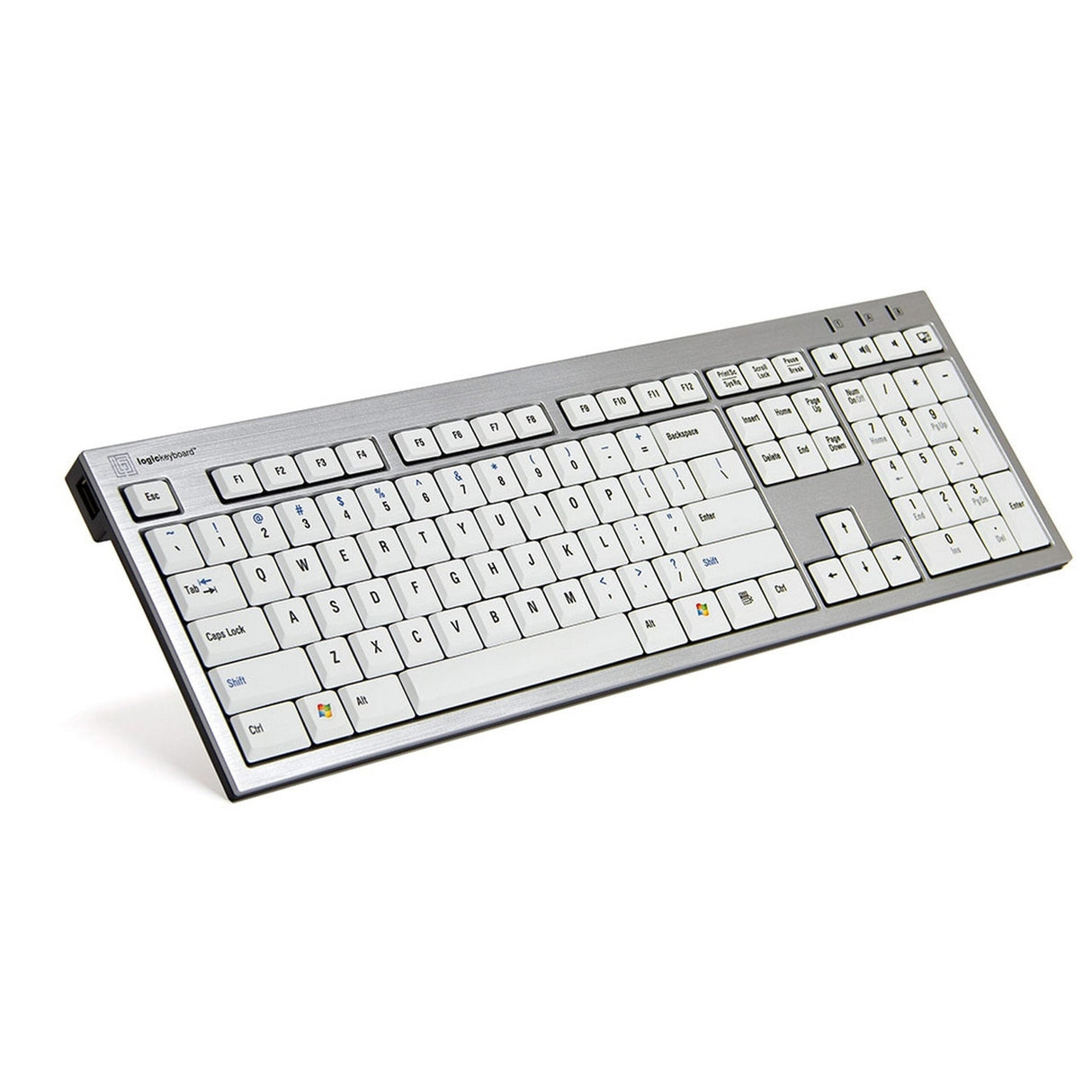 Logickeyboard Premium Slim Line PC Keyboard, US