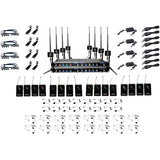 VocoPro BOOST-PLAY-16 Long-Range 16-Channel Digital Wireless Headset/Lavalier Microphone System 902-927.2 MHz