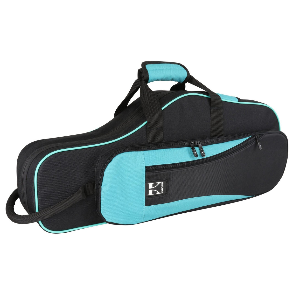 Kaces KBO-ASTL Lightweight Hardshell Alto Sax Case, Teal