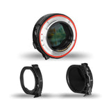 Meike Cinema EF to RF Lens Mount Adapter with Variable ND + Clear