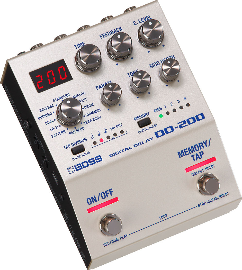 BOSS DD-200 stereo delay effects pedal