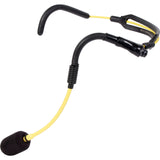 Galaxy Audio H2O7-Y-AT Waterproof Dual Ear Fitness Headset Microphone for Audio-Technica Transmitters Yellow