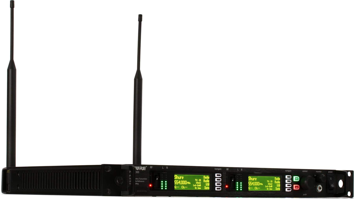 Shure P10T J8A Full Rack Dual Channel Wireless Transmitter