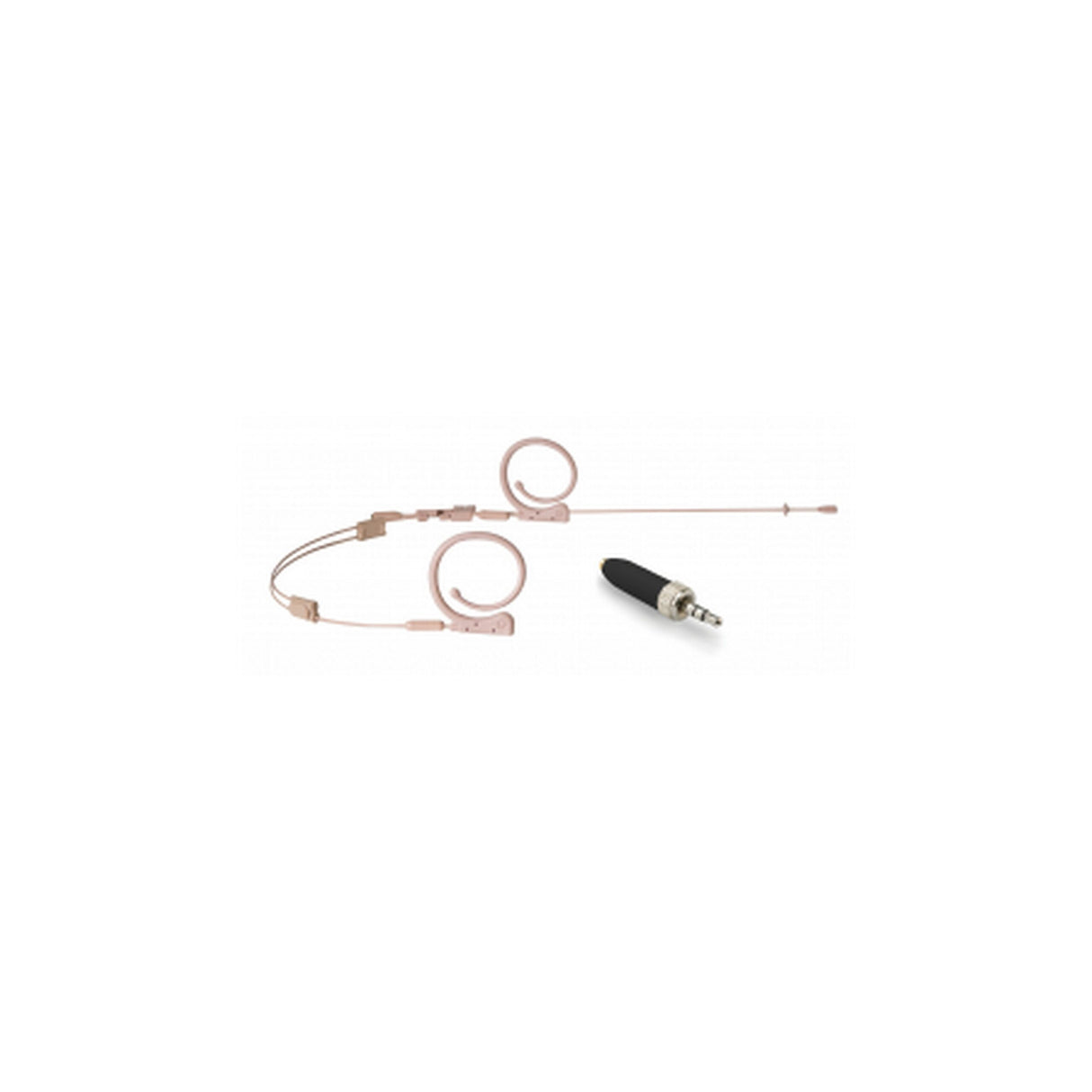 Que Audio QA22 BE/SEL Dual Ear Headworn Omnidirectional Microphone Bundle, Beige, Sennheiser SEL