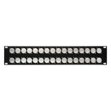 My Custom Shop 32X 32-Port Unloaded D-Series XLR Rack Panel 2RU