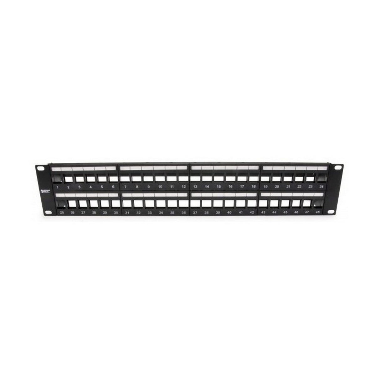 Platinum Tools 643-48U 48 Port Unloaded Keystone Patch Panel