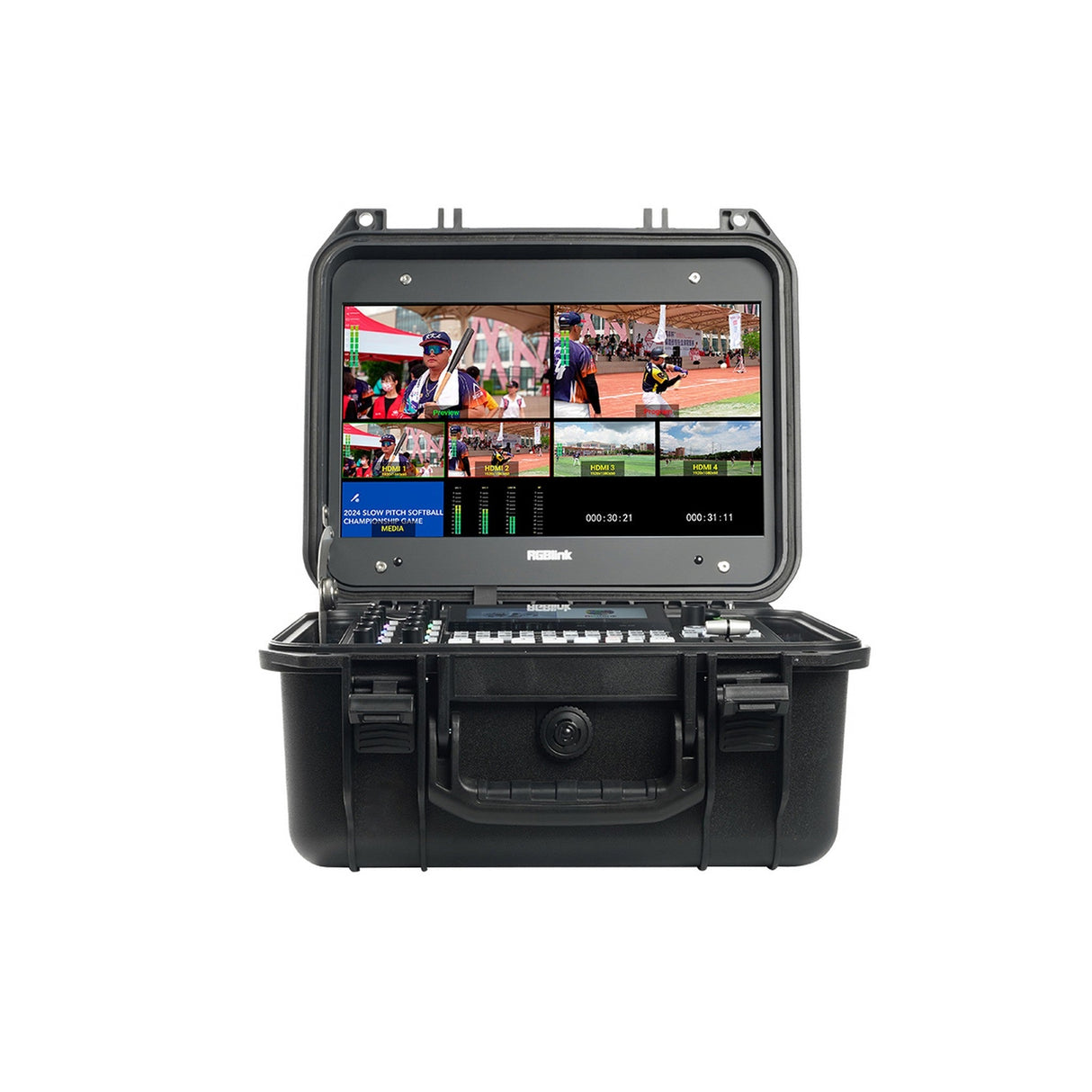 RGBlink mini-edge-lite All-In-One 14-Inch Monitor and Switcher Portable Case