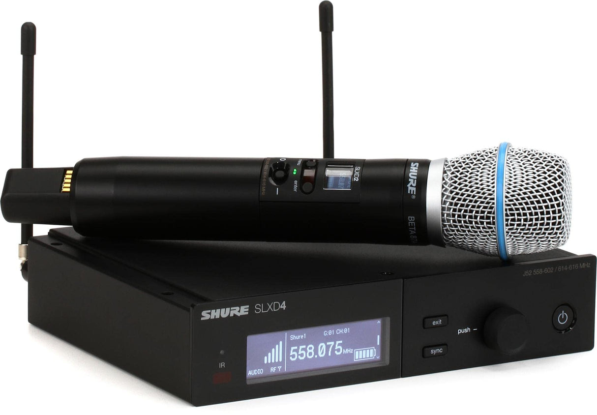 Shure SLXD24/B87A Wireless Handheld Microphone System with Beta 87A