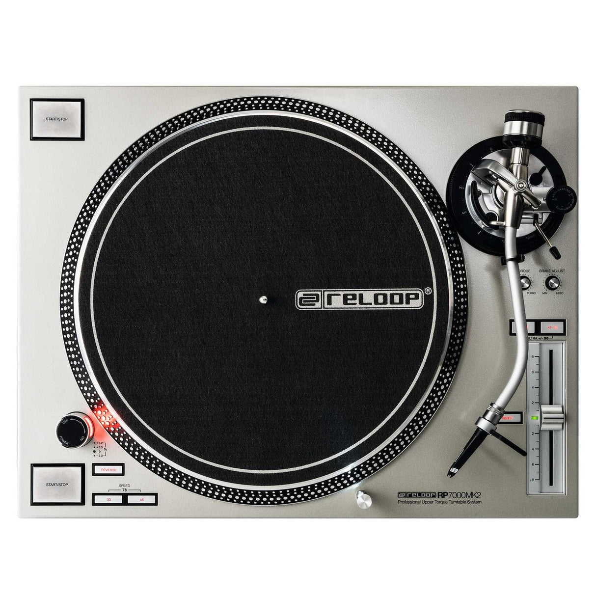 Reloop RP-7000 MK2 Silver Direct Drive High Torque Turntable