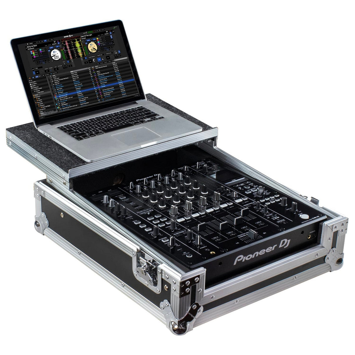 Odyssey Case with Glide Style Laptop Platform for Pioneer DJ DJM-A9