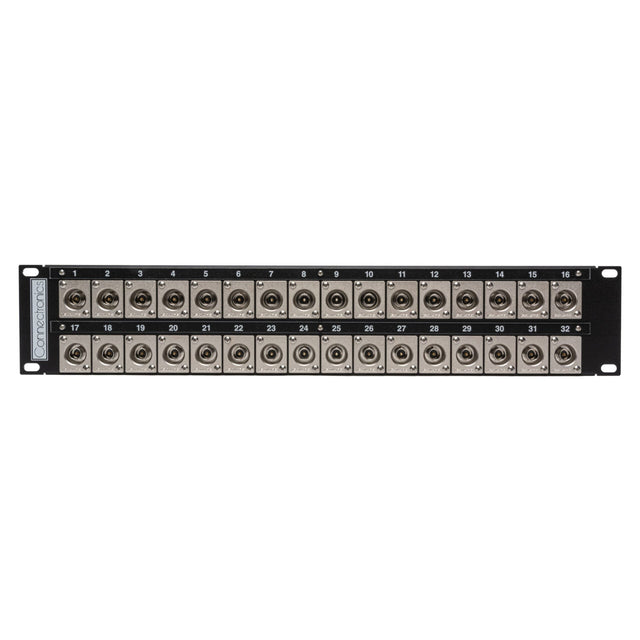 My Custom Shop 32CJ-JRU 2RU 32-Point Recessed BNC Feedthru Patch Panel