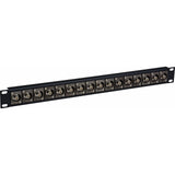 My Custom Shop 16X1UHD-BNCR 4K/8K 12G-SDI Feed-Through BNC Patch Panel - 16 Point 1RU