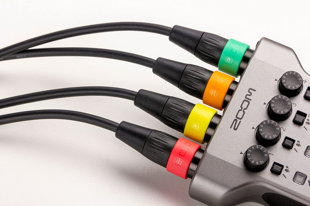 Zoom XLR-4c/CP Microphone Cables with Color ID Rings