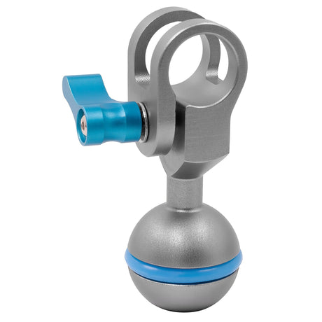 Kondor Blue Ball Head to 15MM Rod Clamp for Magic Arms Space Gray