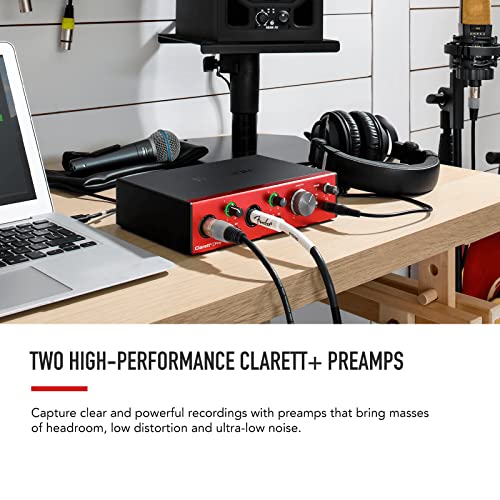 Focusrite Clarett+ 2Pre 10-In/4-Out Audio Interface