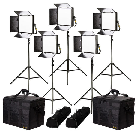 Ikan LW10-5PT-KIT Lyra Daylight 5-Point LED Soft Panel Light Kit