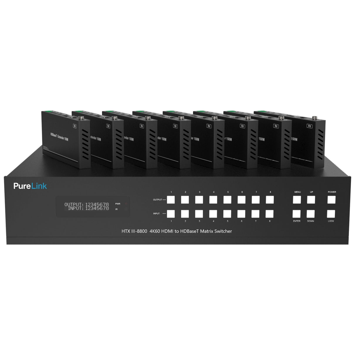 PureLink HTX III-8800 8 x 8 4K60 HDMI to HDBaseT/HDMI Matrix Switcher