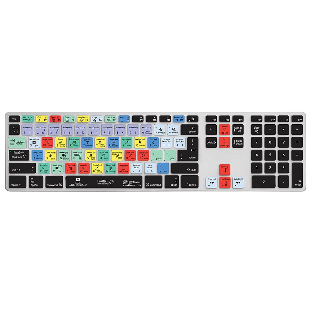 KB Covers Photoshop Keyboard Cover for Apple Ultra-Thin Keyboard with Num Pad