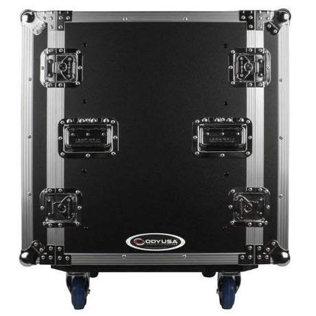Odyssey Cases FZS12W | 12 Space 22" Rackable Depth Shock Mount Rack with Wheels