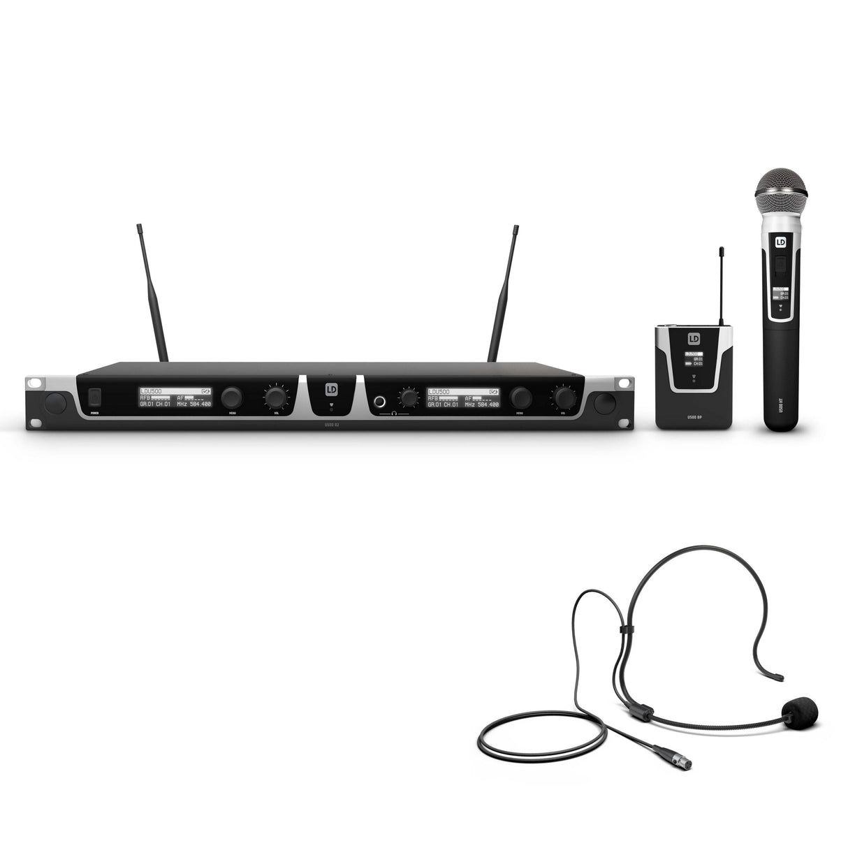 LD Systems U505 HBH 2 Wireless Microphone System, 584-608 MHz