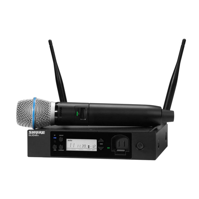 Shure GLXD24R + /B87A Digital Wireless BETA 87A Microphone Rack System Z3 2.4 5.8 GHz