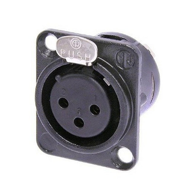Ace Backstage Co. C-15102 NC3FDL-1-BAG Neutrik D Series 3 Pin Locking Female XLR Connector