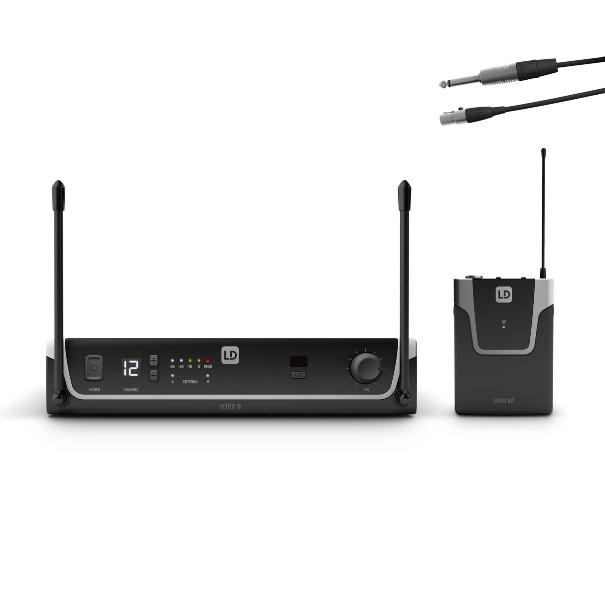 LD Systems U304.7 BPG Wireless Microphone System with Bodypack and Guitar Cable, 470-490 MHz