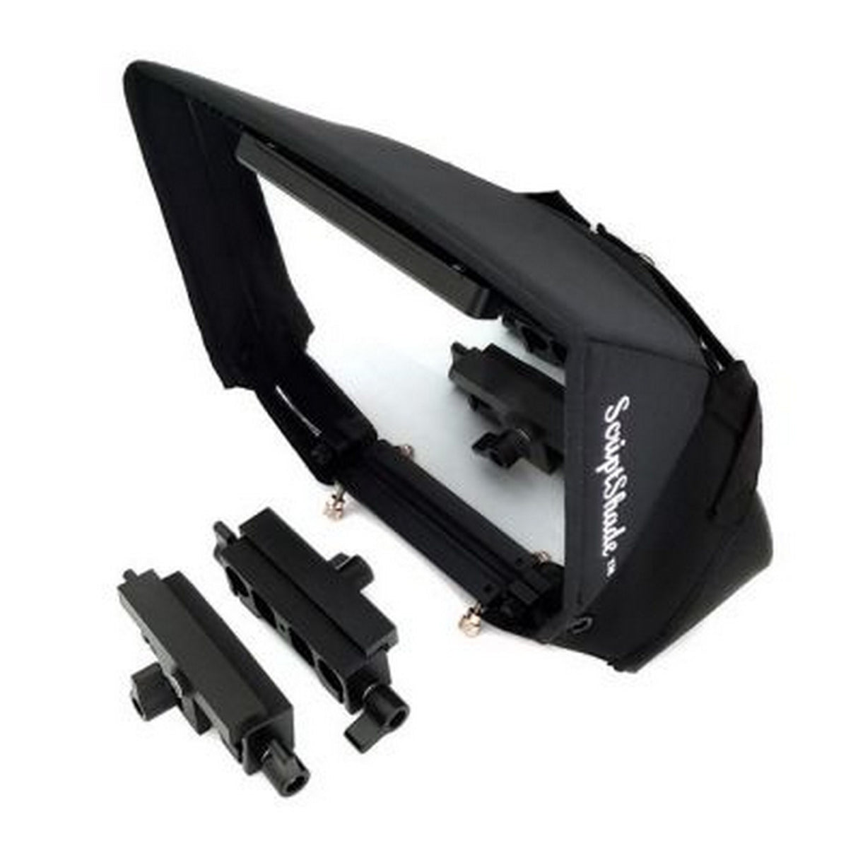 Genustech GI-SS ScriptShade Teleprompter Kit with ScriptShade Hood, Beam Splitter Glass and Monitor/Glass/Hood Brackets