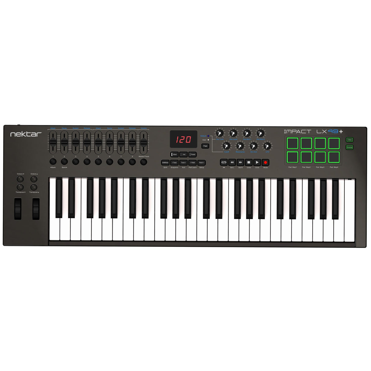 Nektar Impact LX49+ 49-Key USB Keyboard Controller with DAW Integration