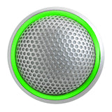 Shure MX395AL/O-LED Microflex Omnidirectional Low Profile Boundary Microphone with Bi-Color Status Indicator Silver