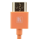 Kramer C-HM/HM/PICO/OR-3 3 Foot Ultra Slim High Speed HDMI Cable Orange