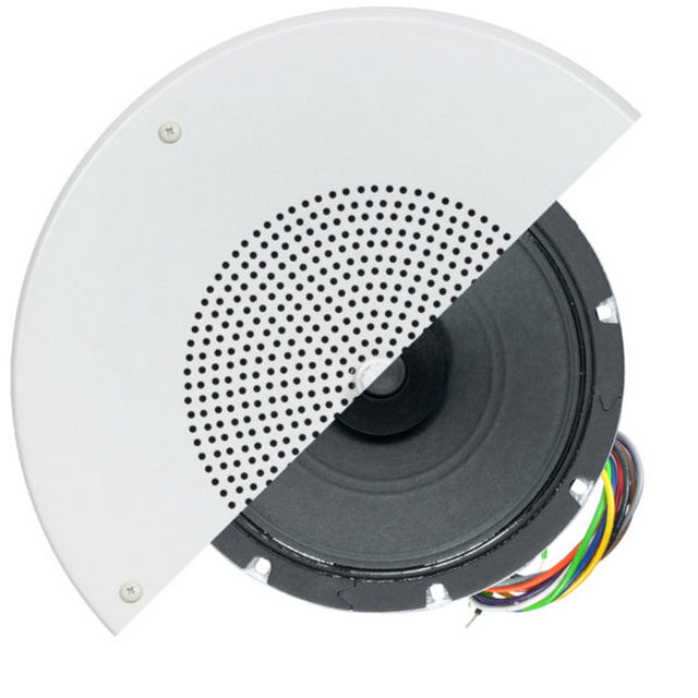 Lowell R1810-72K 8 Inch 15W Dual Cone Speaker 5W Transformer Grille Volume Control Knob White