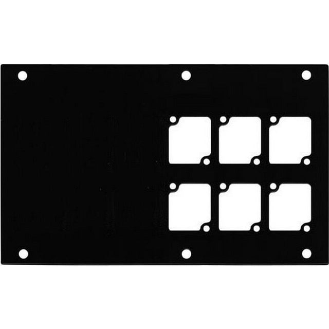 Ace Backstage Co. PNL-126 Panel Machined for 6 CONNECTRIX Mounts