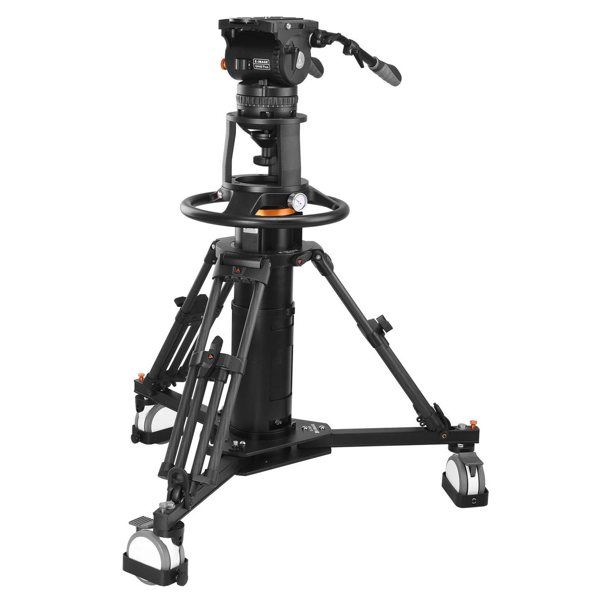 E-Image EP880XK Pneumatic Carbon Fiber Pedestal with 150mm Fluid Head