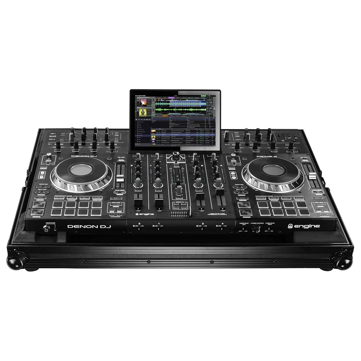 Odyssey Denon Prime 4 Black Low Profile Flight Case