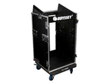 Odyssey 10 Space Slanted, 16 Space Vertical Medium Duty Combo Rack with Wheels