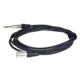 Odyssey XLR Male to Stereo 1/4-Inch Male Balanced Microphone Cable 20-Feet